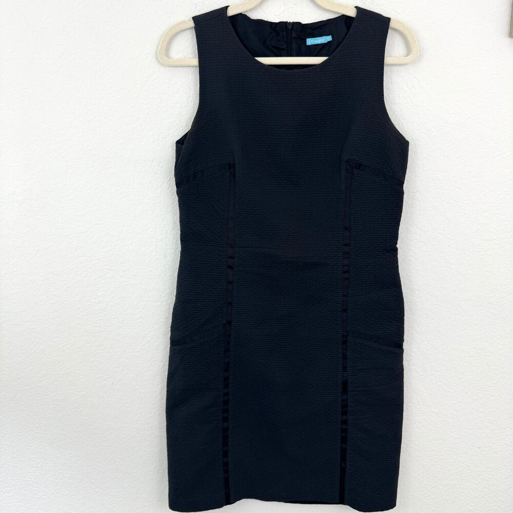 J. Mclaughlin Womens Sleeveless Sheath Dress Size 4 Textured Dark Gray